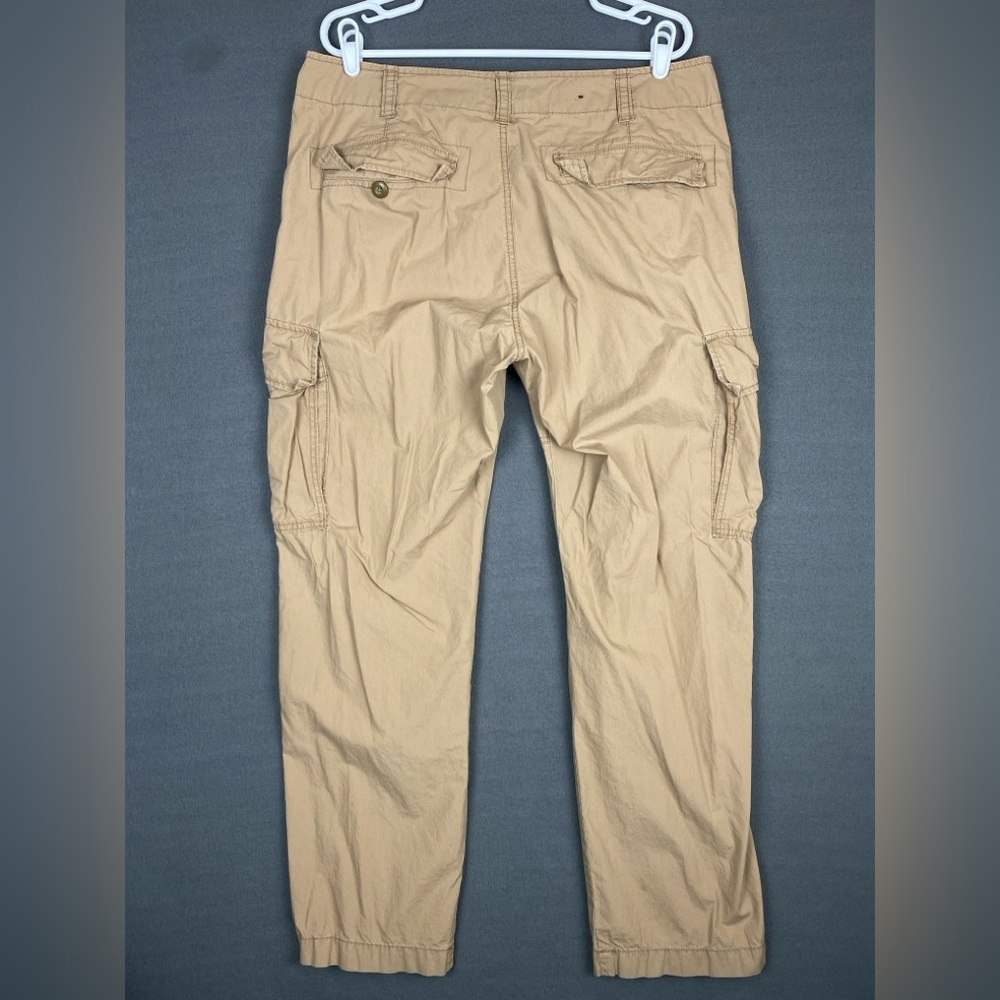 VTG Polo Jeans Ralph Lauren Cargo Pants Men's 36x31 Tan Khaki Military Utility‎ - Picture 2 of 7